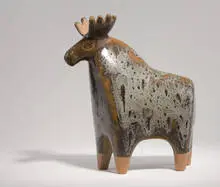 Lisa Larsen, Animal figures (8), Glazed pottery