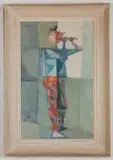 Manuel Hernández Mompó, Flute Player, 1956, Oil on panel
