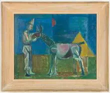 Manuel Hernández Mompó, Untitled, 1955, Oil on panel