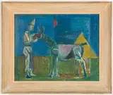 Manuel Hernández Mompó, Untitled, 1955, Oil on panel