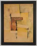 Espanna, Untitled (Abstract Composition), Oil on masonite