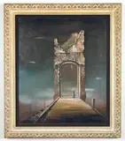 Robert Watson, Untitled (Surrealist Landscape), Oil on canvas