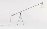 Gilbert Watrous, Floor lamp, 1951, Brass, painted steel, and magnet