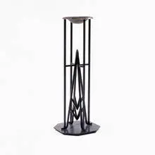 Warren McArthur and Frank Lloyd Wright, smoke stand, 1930s, wrought iron, copper