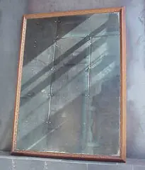 Frank Lloyd Wright, mirror, 1950s, walnut