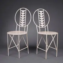 Wes Peters, chairs, pair, 1962