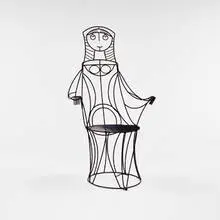 John Risley, chair, 1960s, wrought iron