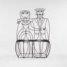John Risley, bench, 1960s, wrought iron