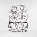 John Risley, bench, 1960s, wrought iron