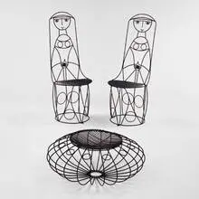 John Risley, chair, 1960s, wrought iron