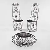 John Risley, chair, 1960s, wrought iron
