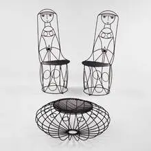 John Risley, chair, 1960s, wrought iron