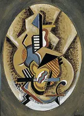 Detjen, Untitled, 1940s, gouache and collage on board