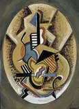 Detjen, Untitled, 1940s, gouache and collage on board
