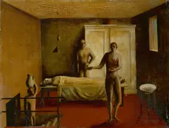 Edgar Ende, Anatomie, 1925, Öl auf Hartfaser