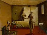 Edgar Ende, Anatomie, 1925, Öl auf Hartfaser