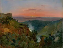 Tivoli by Ludwig Vogel, Um 1837, Öl auf Papier, sold May 2017
