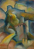 Walter Dexel, Castell auf Felsen