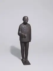 Gustav Seitz, Brecht mit Zigarre (Statuette I), 1957, Bronze mit schwarzer Patina