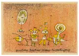 Paul Klee, Die heitere Seite, 1923, Farblithografie auf leichtem Karton (Postkarte)