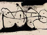 Hollow Men Suite by Robert Motherwell, 1985, etching and aquatint, sold Oct 2001