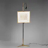 Arredoluce, easel lamp, c. 1958, brass