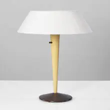 Lightolier, table lamp, 1950s, plastic, enameled metal