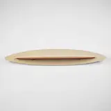 1950s, wall shelf, walnut, enameled wood, brass