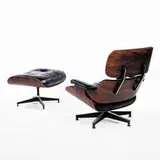 Charles and Ray Eames, 670 lounge chair, 1956, rosewood, steel, leather