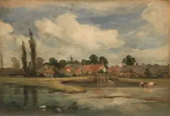 William Simson, English Village - Suffolk