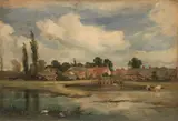 William Simson, English Village - Suffolk