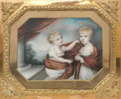 Samuel Shelley, Lady Georgina and Lady Elizabeth Somerset