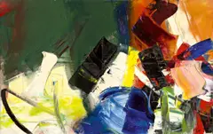 Jean Miotte, Ohne Titel, 1955, Öl auf Leinwand