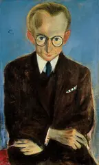 Bildnis Paul Fechter by Pol (Paul) Cassel, 1925, Öl auf Leinwand, sold Dec 2020
