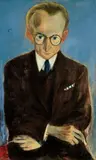 Pol (Paul) Cassel, Bildnis Paul Fechter, 1925, Öl auf Leinwand