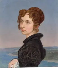 Wilhelm von Kügelgen, Porträt der Schwester Adelheid von Kügelgen, 1827, Öl auf Leinwand. Doubliert