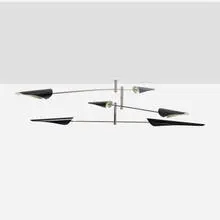 David Weeks, Sarus mobile, model 428, 2024, enameled aluminum, nickel-plated steel