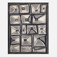 Balmaceda, Hoba rug, c. 2020, hand-knotted wool and bamboo silk