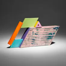 Peter Shire, Parallelogram teapot, 1984, glazed stoneware