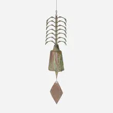Paolo Soleri, Windbell, c. 1975, patinated bronze, copper