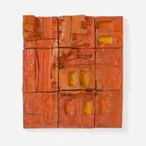 Stan Bitters, Orange Mural, c. 1975, glazed earthenware