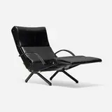 Osvaldo Borsani, P40 adjustable lounge chair, leather upholstery, enameled steel, rubber, brass