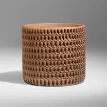 Ceramic Design, Thumb planter, 1984, unglazed stoneware