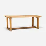 William Philip Spratling, Large dining table, c. 1930, sabino, rosewood inlay