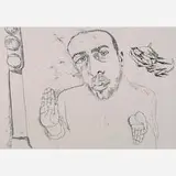 Francesco Clemente, Self-Portrait #6 (Spotlight)