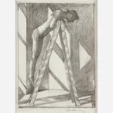 Daniel Ludwig, Study for Woman on a Ladder