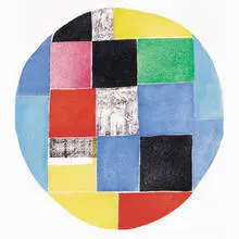 untitled by Sonia Delaunay, c. 1960, aquatint etching, sold Oct 2001