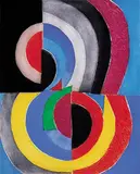 Sonia Delaunay, untitled, c. 1960, aquatint etching