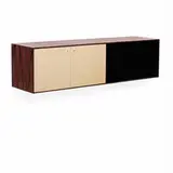 George Nelson, stereo cabinet, c. 1955, rosewood, lacquered wood