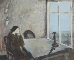 unknown Artist, Untitled, 1971, oil on board